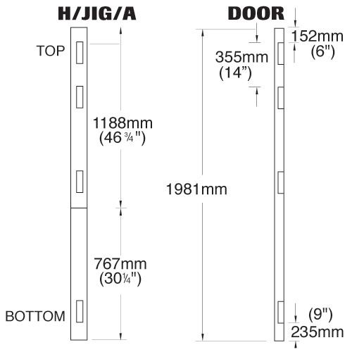 Trend, U*H/JIG/C 2 Part Skeleton Hinge Jig