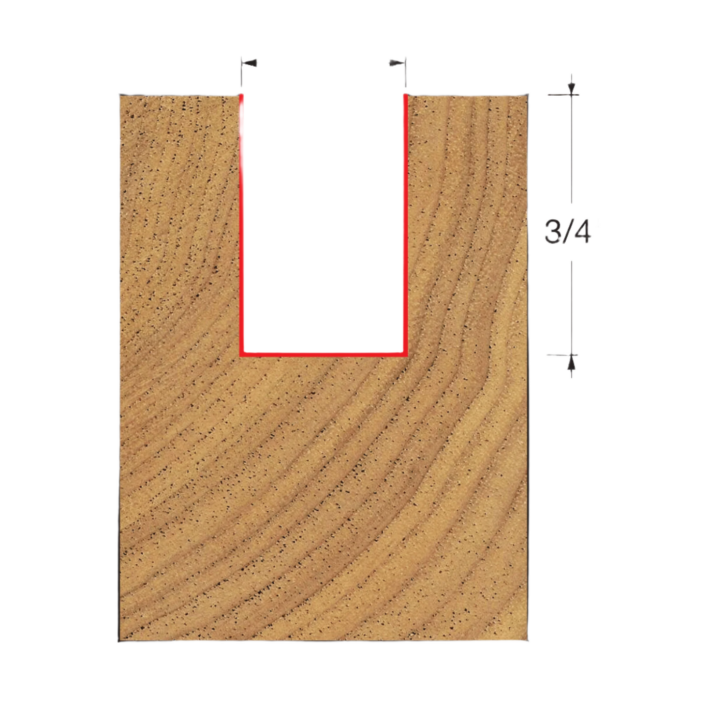 Freud, 04-130 1/2'' Double Flute Straight Router Bit 1/4'' Shank