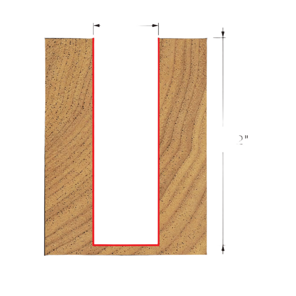 Freud, 12-122 Embout droit à double cannelure 1/2'', tige 1/2'' 13012