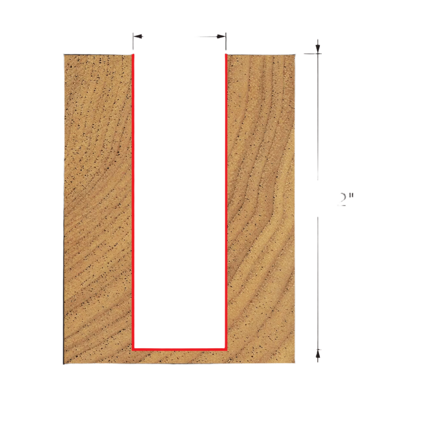 Freud, 12-124 Embout droit à double cannelure 1/2'', tige 1/2'' 13239