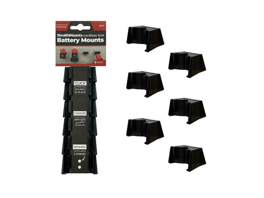 StealthMounts, BM-MW12-BLK Milwaukee M12 Black Battery Mount