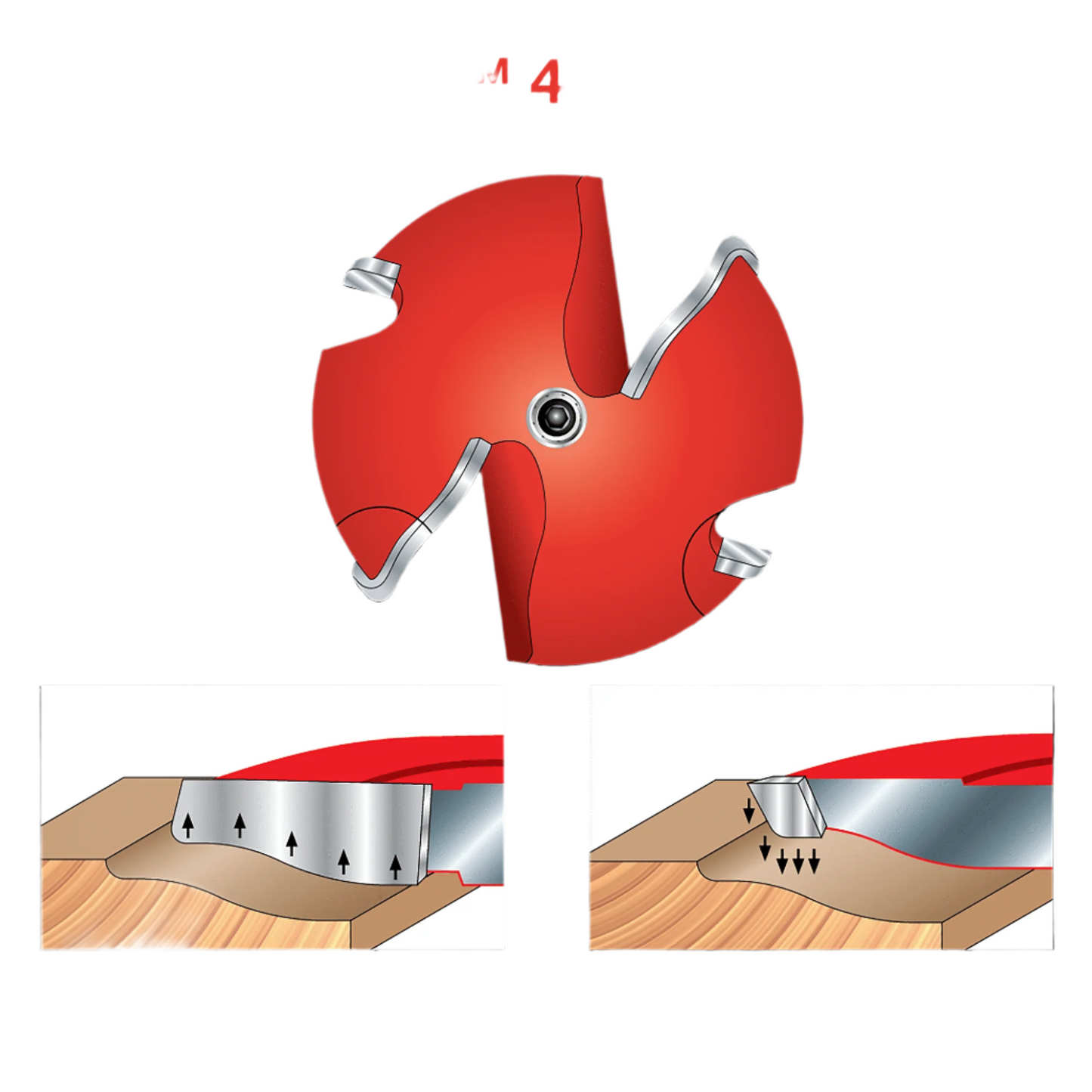 Freud 99-521 Quadra-Cut Raised Panel Router Bit 1/2'' Shank