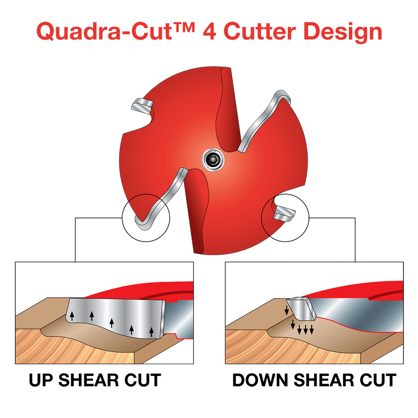 Freud, 99-566 Quadra-Cut Raised Panel Router Bit w/Backcutter 1/2'' Shank