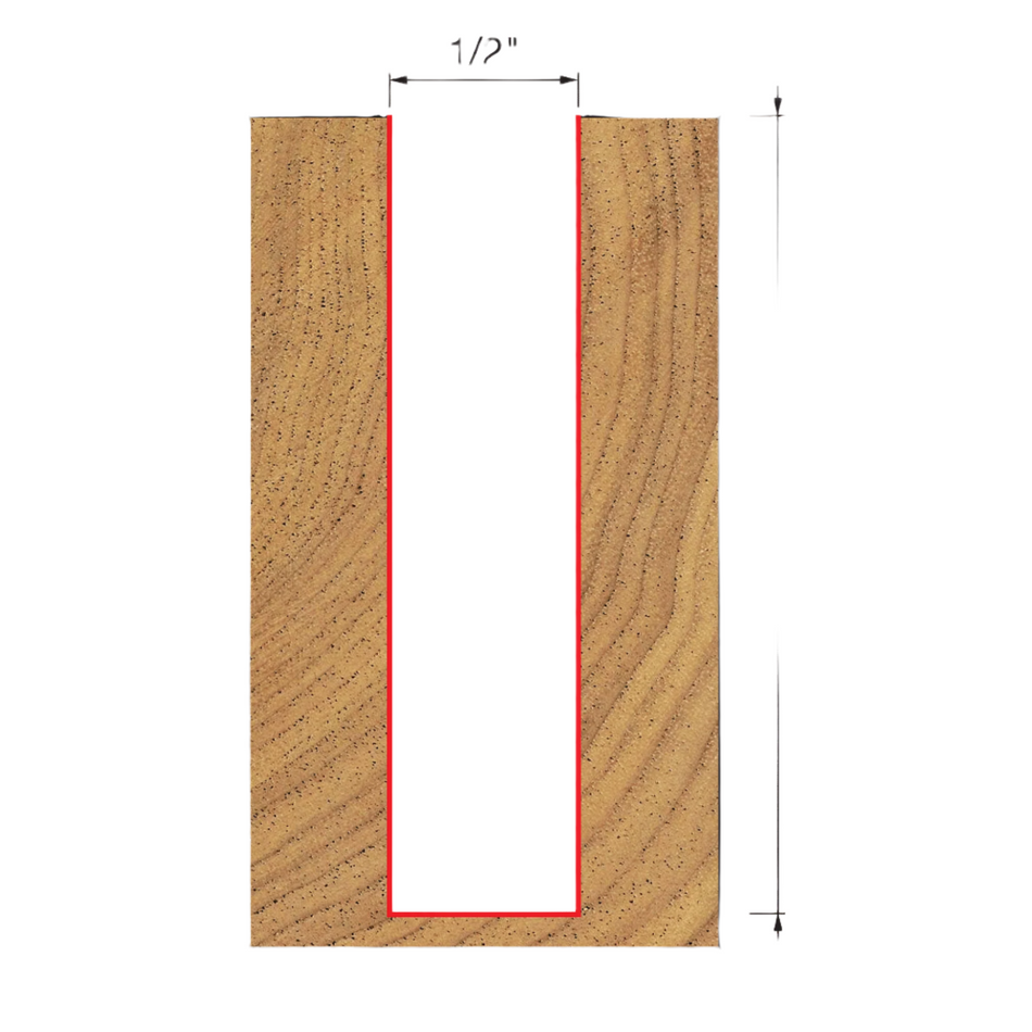 Freud, 12-128 Embout droit à double cannelure 1/2'', tige 1/2'' 13607