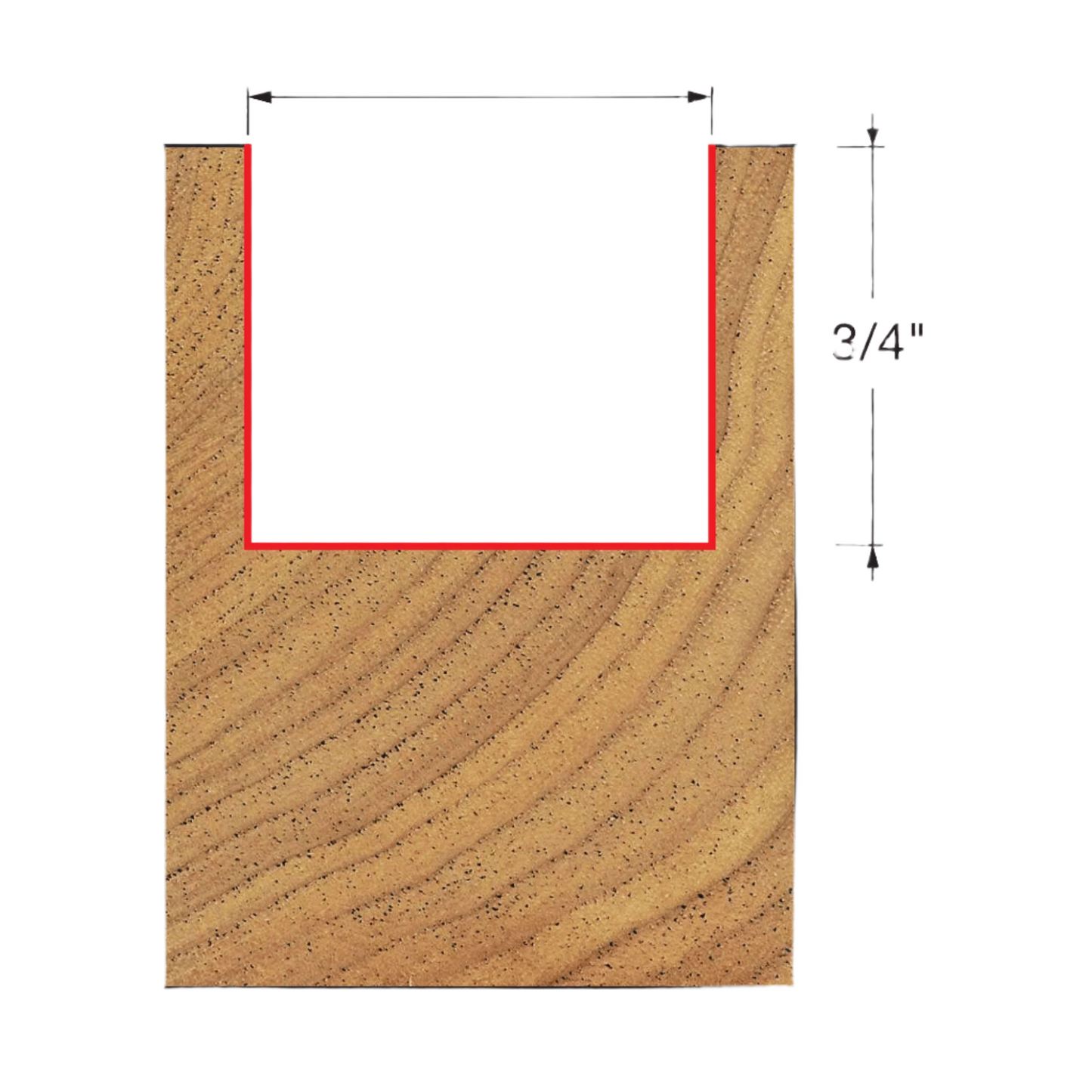 Freud, 04-148 Embout droit à double cannelure 7/8'', tige 1/4''