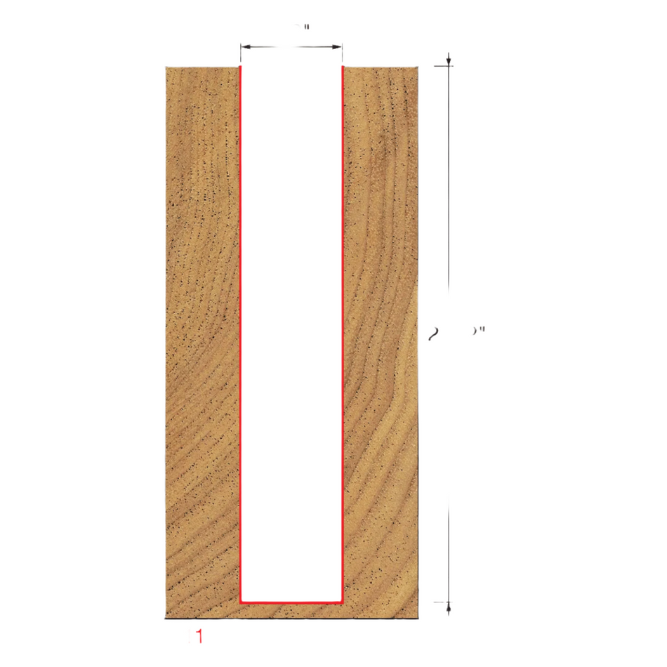 Freud, 11-180 Embout droit à cannelure simple 1/2'' Tige 1/2'' 12151