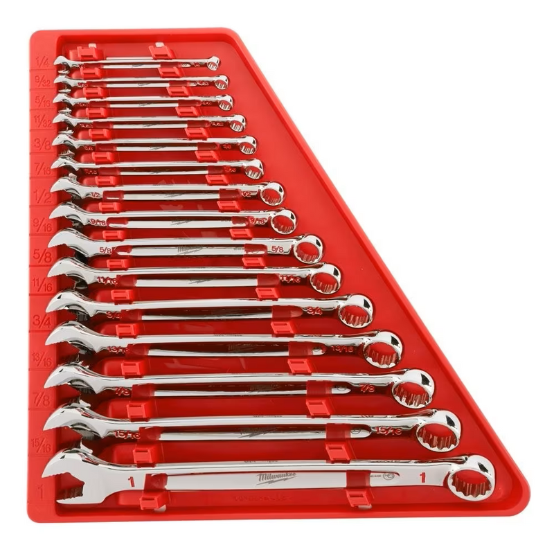 Milwaukee, 48-22-9415 15pc Combination Wrench Set - SAE