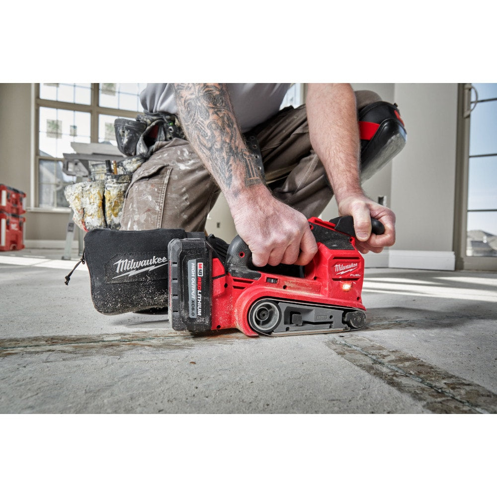 Milwaukee, 2832-20 Tool M18 FUEL 18-Volt Lithium-Ion Cordless 3 x 18-in. Belt Sander (Tool-Only)