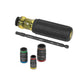 Klein Tools 7-in-1 Impact Flip Socket with Handle, Hex Impact Socket Set Model # 32900R