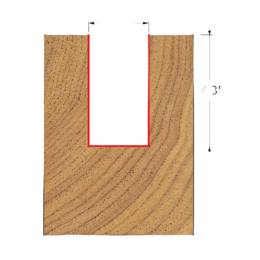 Freud, 04-131 1/2'' Double Flute Straight Router Bit 1/4'' Shank