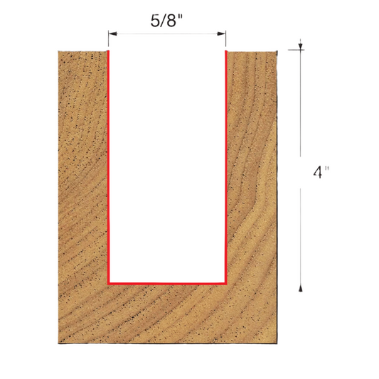 Freud, 11-188 Embout droit à cannelure simple 5/8'', tige 1/2''