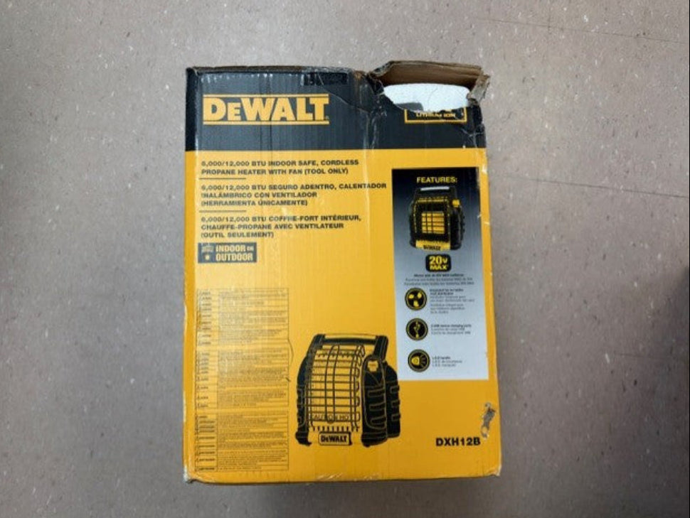 DeWalt DXH12B 12,000 BTU Propane Buddy Radiant Heater *OPEN BOX*