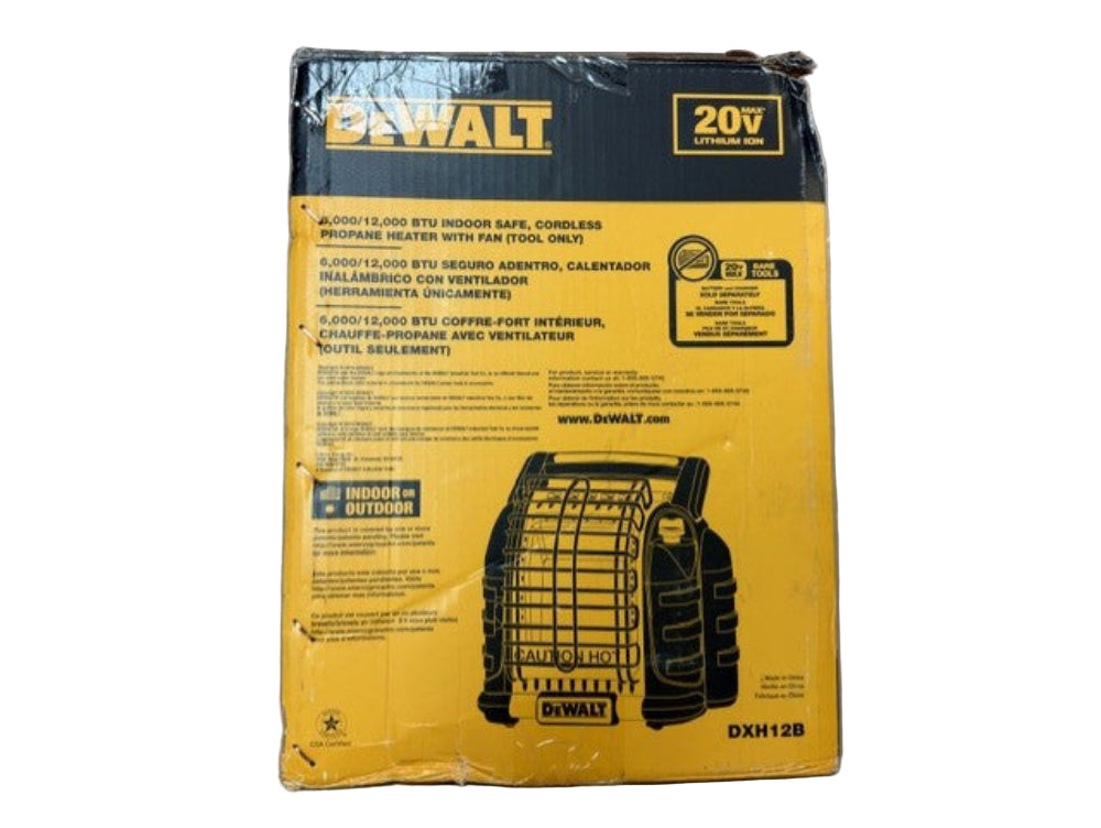 DeWalt DXH12B 12,000 BTU Propane Buddy Radiant Heater *OPEN BOX*