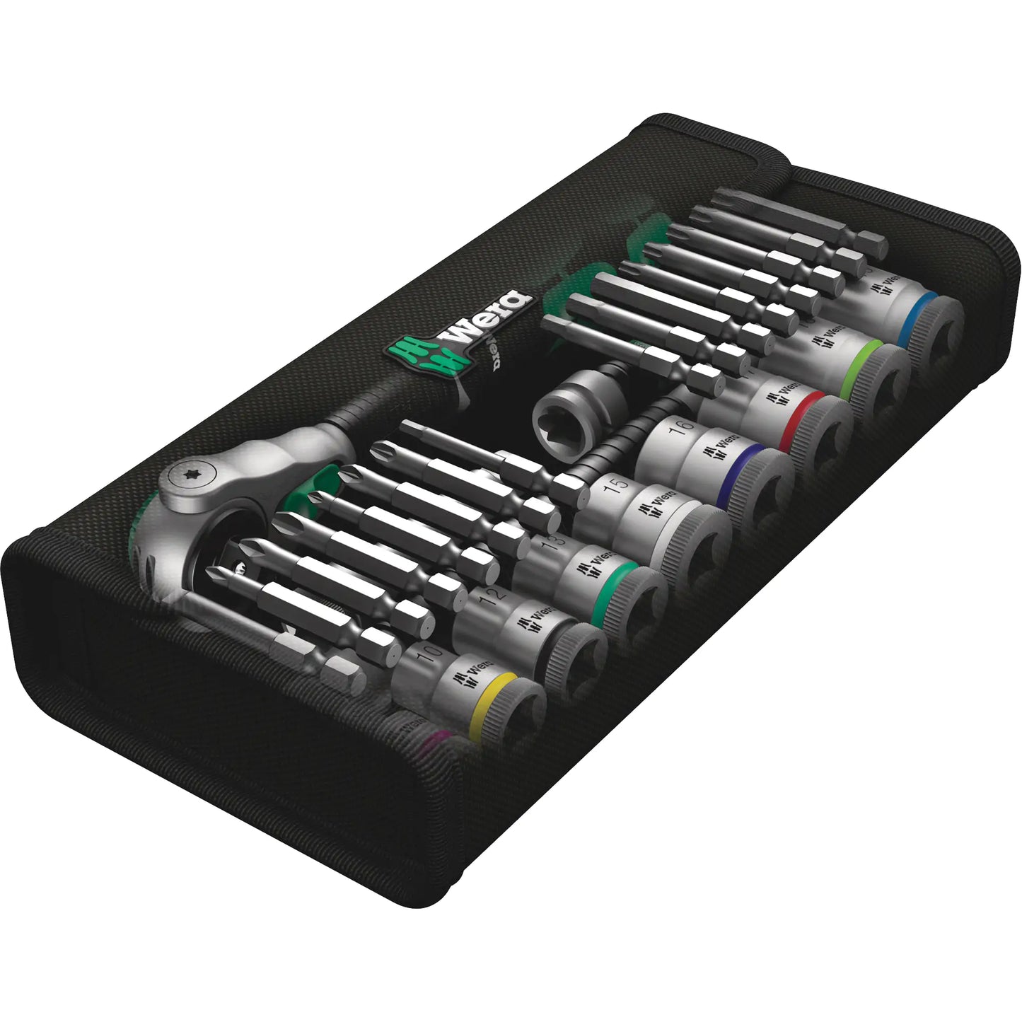 Wera Tools 1/4" Drive Metric Ratchet & Socket Set with Case - 28 Piece