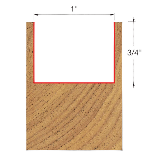 Freud, 04-152 1'' Double Flute Straight Router Bit 1/4'' Shank