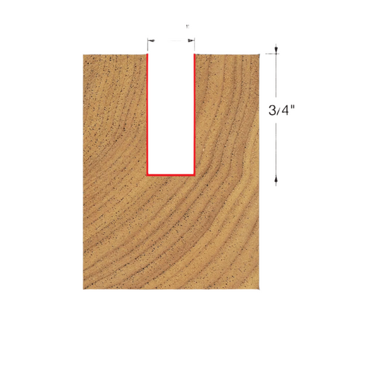 Freud 05-160 Embout droit à cannelure simple 3/8'', tige 3/8''