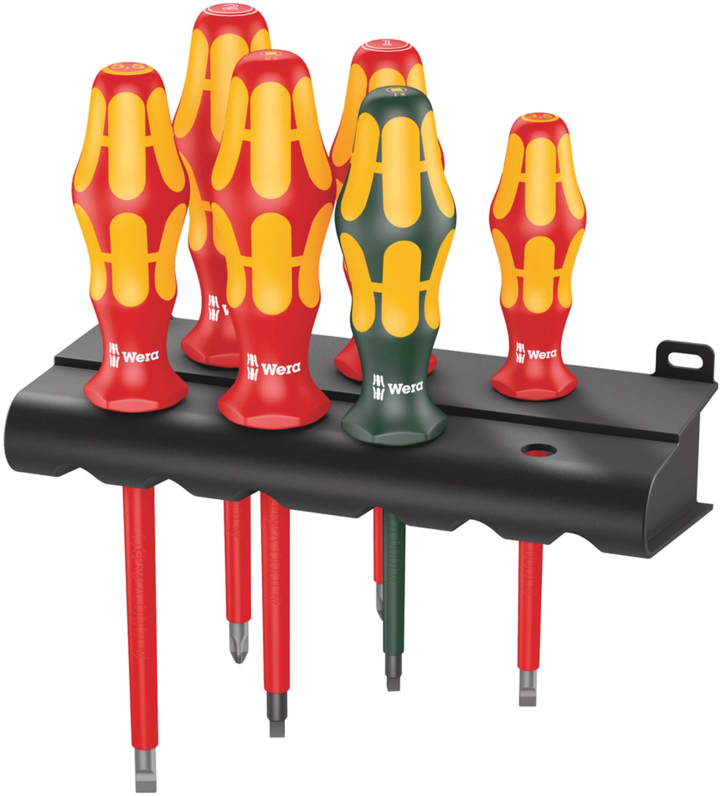 Wera Tools Insulated Screwdriver Set with Rack - 6 Piece