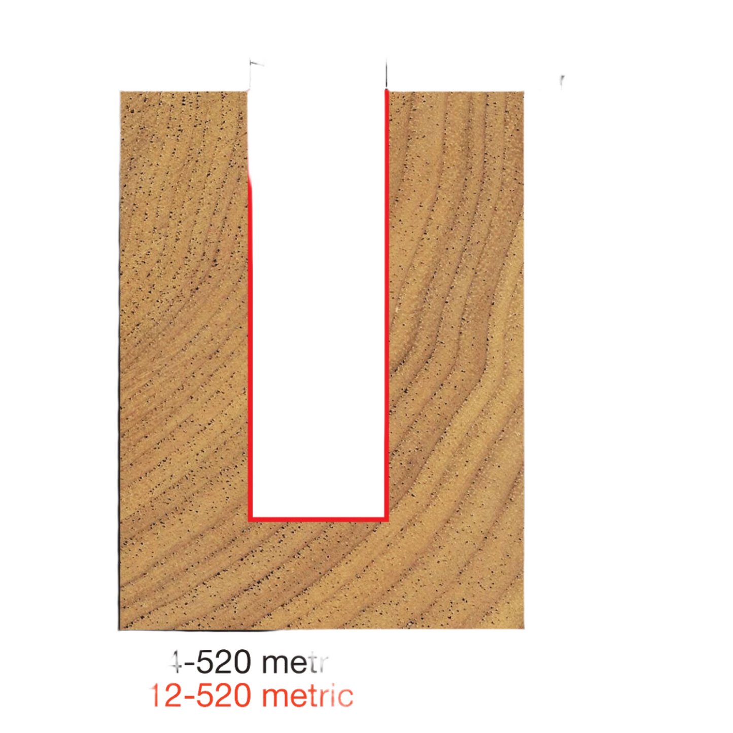 Freud, 04-520 10mm Double Flute Metric Straight Router Bit 1/4'' Shank