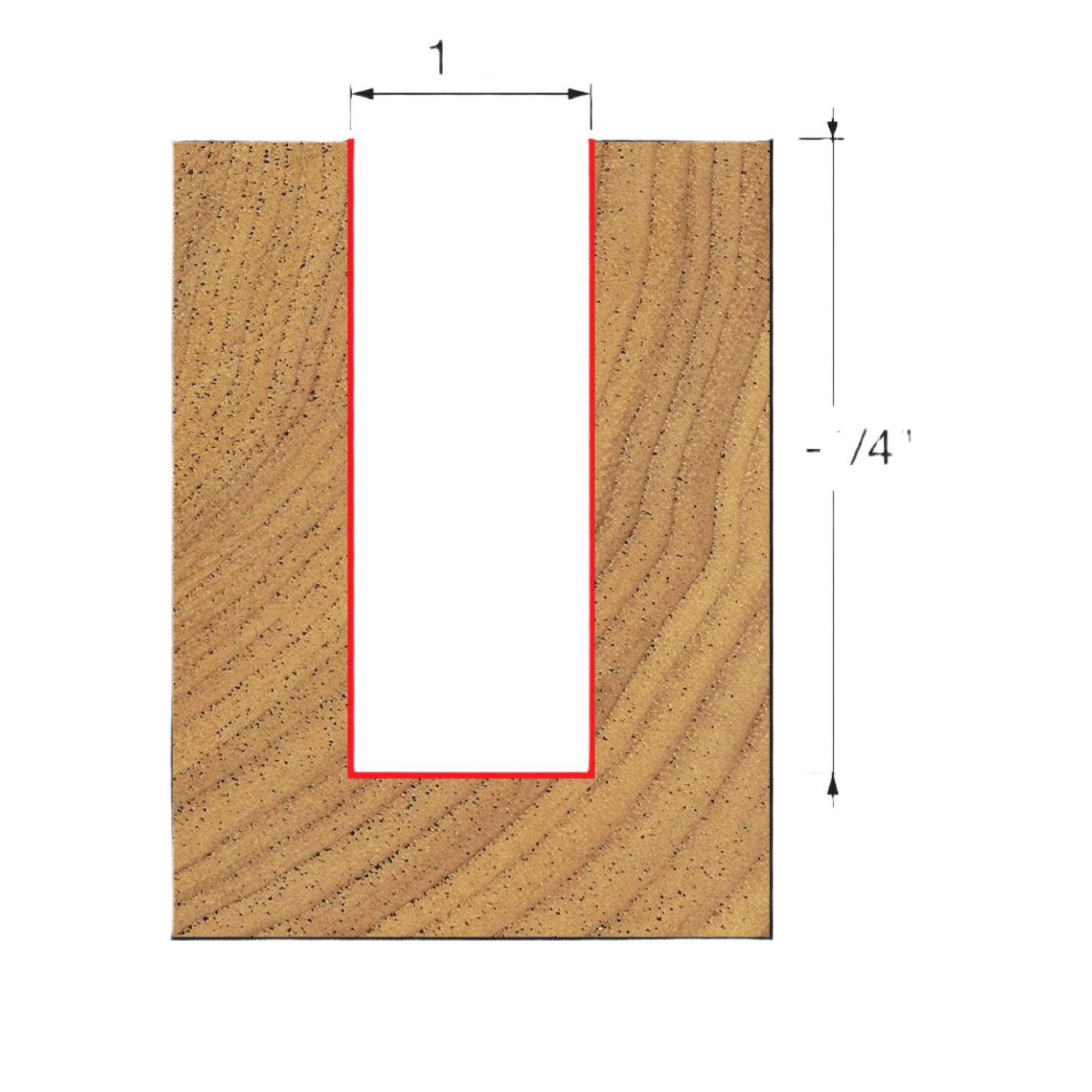 Freud, 04-133 1/2'' Double Flute Straight Router Bit 1/4'' Shank