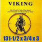 Viking Lame de scie à ruban suédoise en silicone 131 1/2'' x 3/4'' x 3 tpi