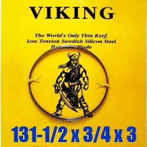 Viking 131 1/2'' x 3/4'' x 3 tpi Swedish Silicon Bandsaw Blade