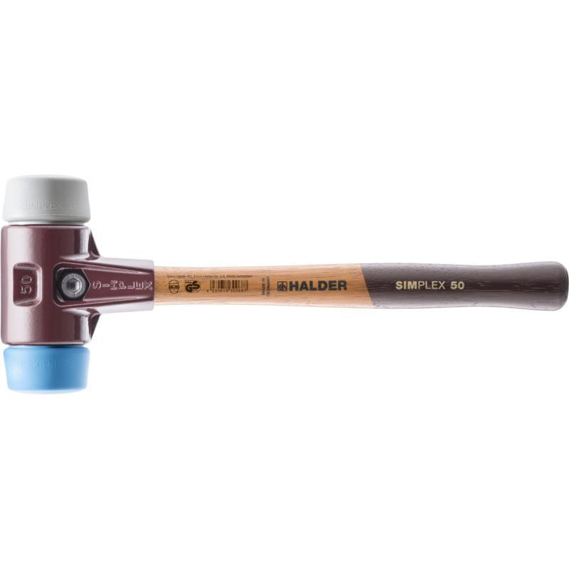Halder, 3013.030 SIMPLEX soft-face mallets with cast iron housing and high-quality wooden handle 10154