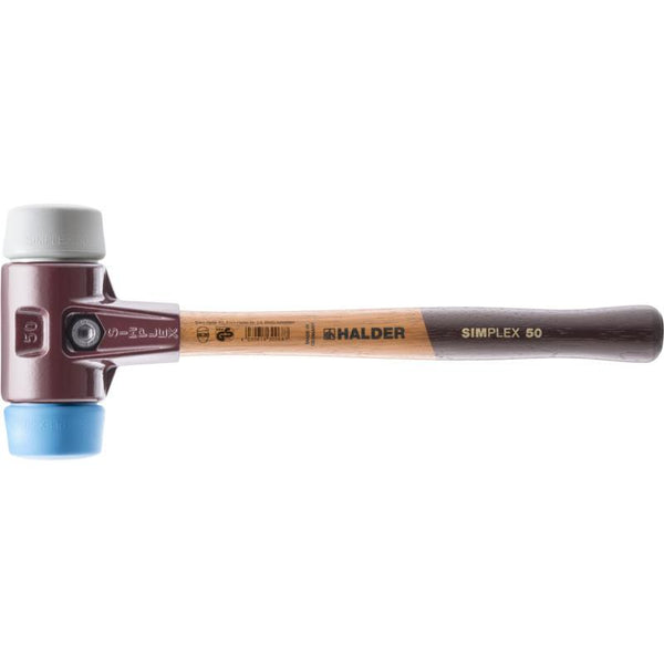 Halder, 3013.040 SIMPLEX soft-face mallets with cast iron housing and high-quality wooden handle 10155