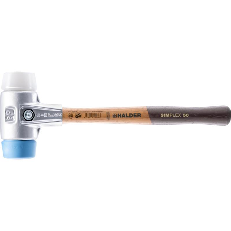 Halder, 3117.030 Series SIMPLEX Soft-Face Mallets with aluminium housing and high-quality wooden handle  10150