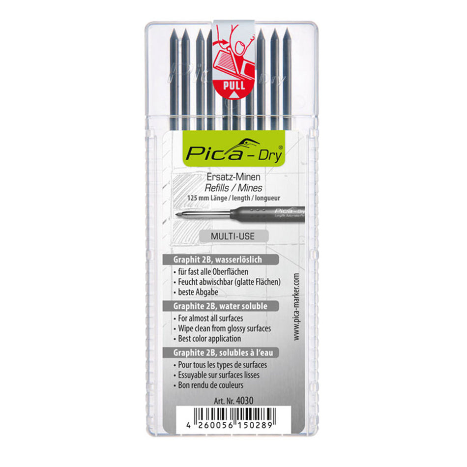 Pica 4030 Graphite Dry Refill Leads 10 Pack
