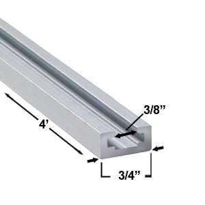 ROK, 44162 Rail en T 48'' en aluminium 3/8'' 12327