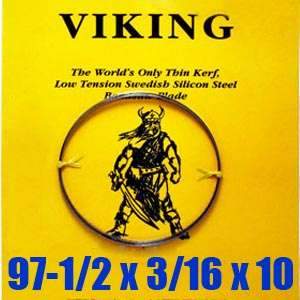 Viking 97 1/2'' x 3/16'' x 10 tpi Swedish Silicon Bandsaw Blade