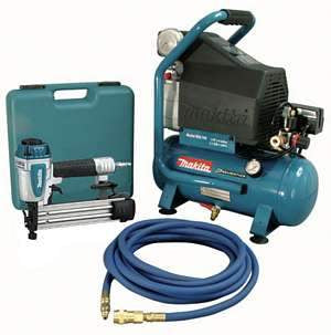 Makita, MAC700-Kit3 2 H.P Air Compressor and Brad Nailer Kit