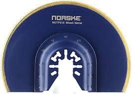 Norske, NOTP215 3-3/8" Lame à bois à coupe affleurante avec clou (Titane) 76090