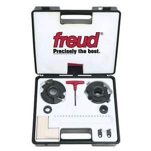 Freud RS1000 Rail de couteau à insérer et têtes de coupe pour façonneur de montants, alésage 1-1/4 pour façonneur