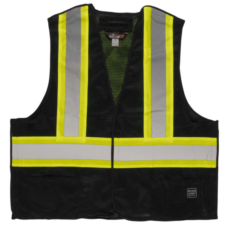 Work King High Visibility Work 5-Point Tearaway Vest s9i0 by Tough Duck
