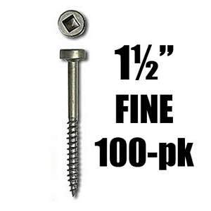 Kreg, SPS-F150-100 1½-inch Fine Thread Pocket Hole Screws 100pk