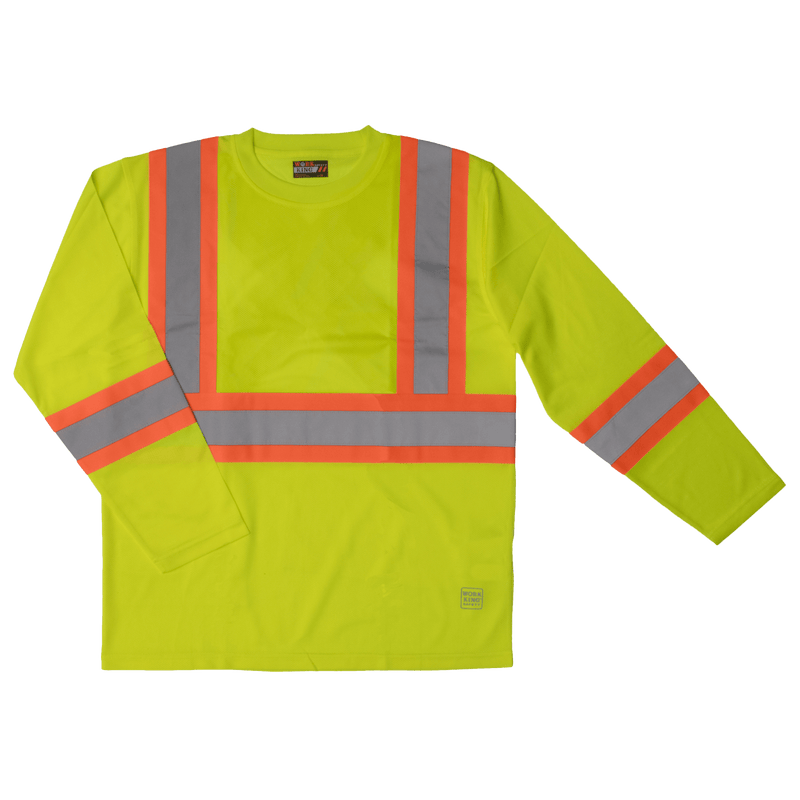 Work King High Visibility Long Sleeve T-Shirt w/ Armband ST10