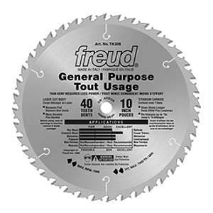 Freud, TK306 10in Thin Kerf General Purpose Blade 5/8'' Arbor