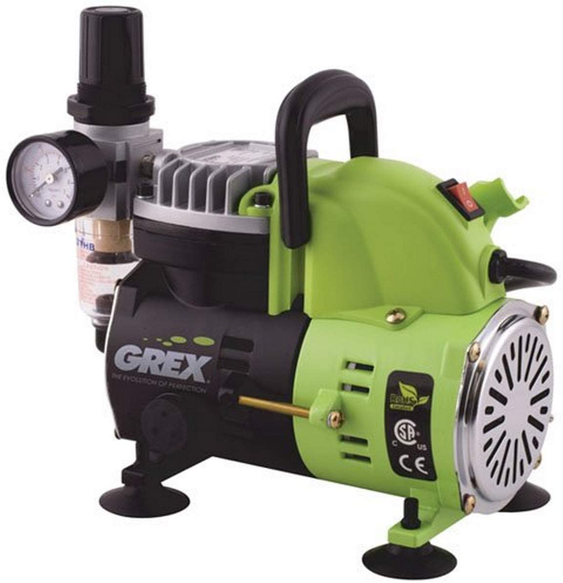 Greek Compressor Grex AC1810-A 1/8 HP 115V Portable Piston Air Compressor – The Tool ...