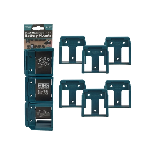 Stealth Mounts Supports de batterie Makita 18v LXT BM-MK18BLU-6